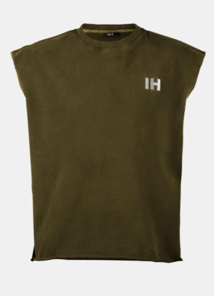 002# IH MENS CUT SHOULDER WASHED TANK TOP