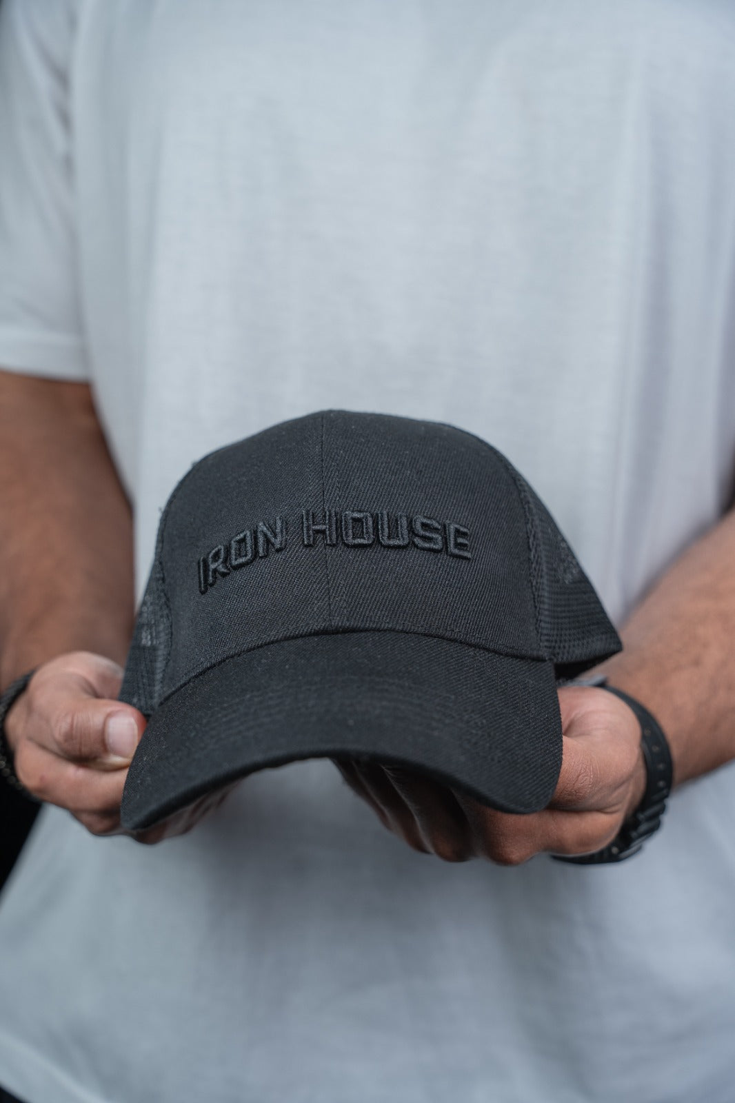 0017# IRON HOUSE CAP - BLACK